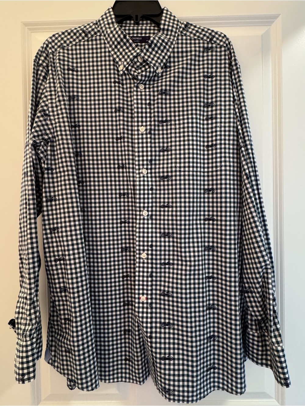 Cremieux Men’s Green Checkered MotorcycleShirt